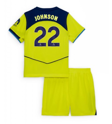 Tottenham Hotspur Brennan Johnson #22 Tercera Equipación Niños 2025-26 Manga Corta (+ Pantalones cortos)